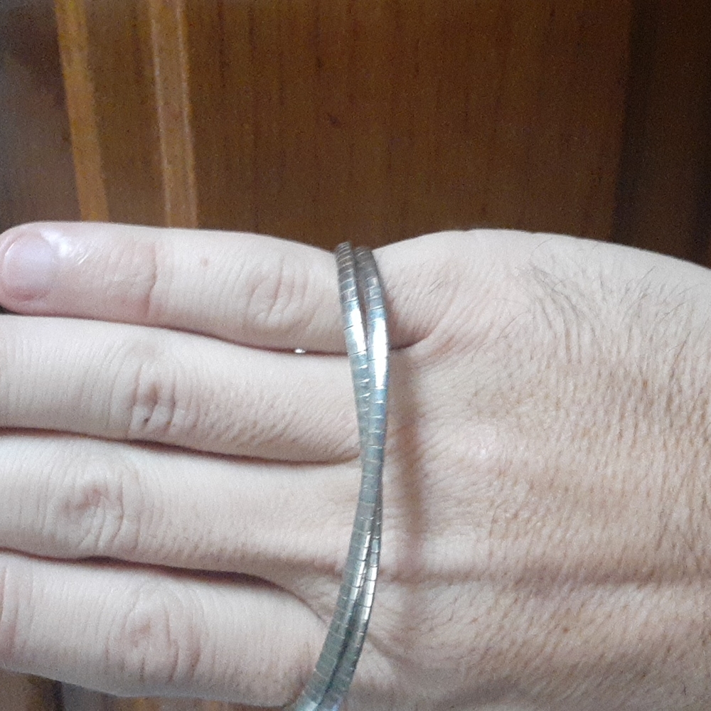Vintage sterling silver necklace/bracelet solid silver very nice. - Picture 3 of 4